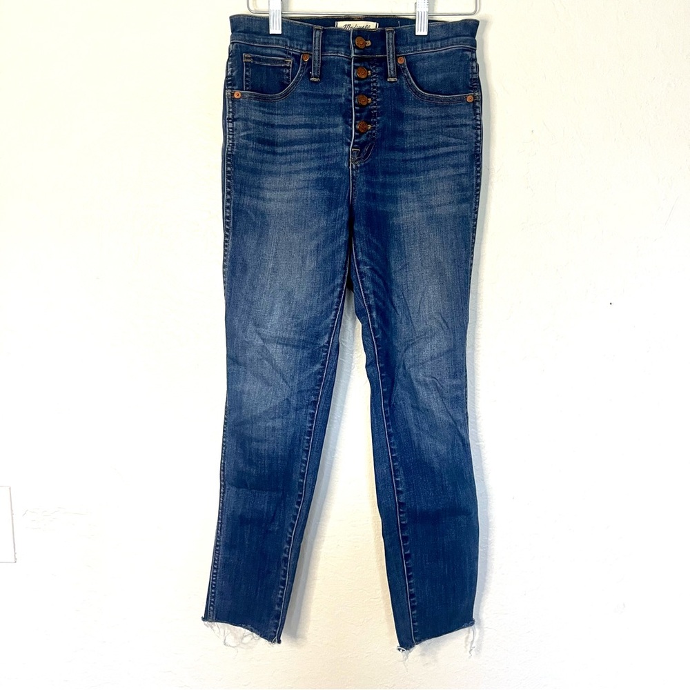 Madewell 10” High-Rise Skinny Crop: Button Front